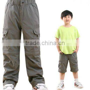 Children's hostest fashional style climbing detachable outdoor pants