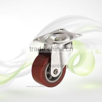 Chrome Plate Polyurethane Wheel 50mm Small Caster For Furniture