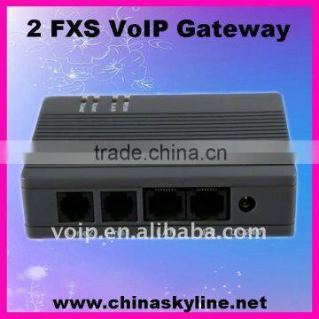 Low calling fee cost VoIP phone ata 2 FXS gateway