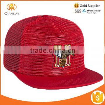 custom plain full mesh snapback hats wholesale