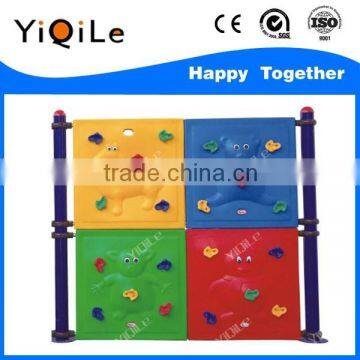 2015 Hot Sale Plastic Kids Indoor and Outdoor Rock Climbing Wall