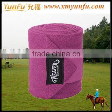 Pink Weaver Polo Horse Leg Wraps Bandages