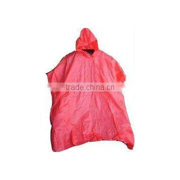 red adult waterproof cloak