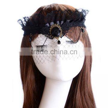 MYLOVE Beautiful Lady Black Lace Floral Eye Mask Venetian Masquerade Fancy Party Dress ML5048