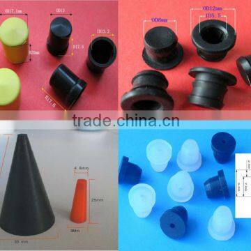 Rubber stopper for injection glass vial silicone rubber waterproof dustproof hole plug