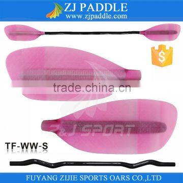 PVC Foam Pink Transparent Fiberglass whitewater Paddle