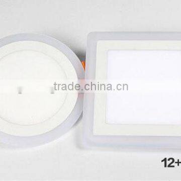 two colour changing led panel light 9w 145*145 square led panel light