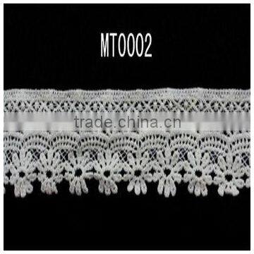 2014 Fashion White Cotton Crochet Lace Trim as Garment Accessories