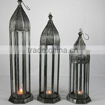 Iron material lantern Morroccan style candle holder/tea light candle holder/Christmas Decor Morroccan style Lantern