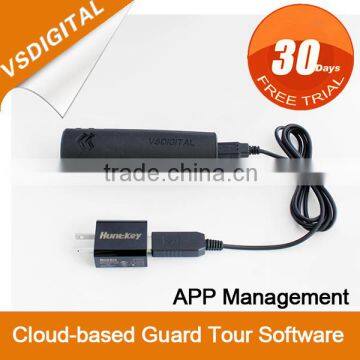 light shockproof rfid guard tour system with online software