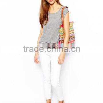 OEM Fashion O-Neck Summer Casual Blank T-Shirt 100% Cotton Casual T Shirt