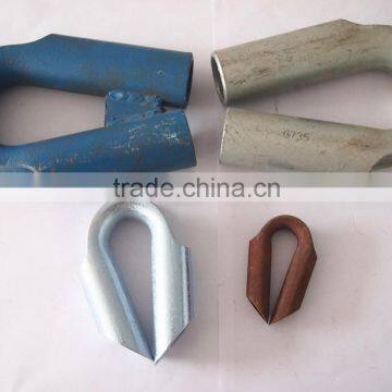 Various galvanized carbon steel wire rope tube thimble