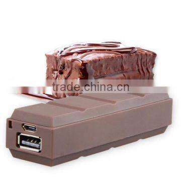 CE/ROSH/FCC Chocolate Power Bank 2600mah, Chocolate Power Bank, Chocolate Phone Charger , Food Power Bank, Chocolate Power