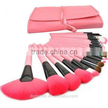 Beauty 18pcs pink Brushes makeup with case High quality cosmetic brushDongGuan Factory