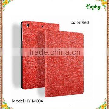 Red Cowboy Grain Folio PU Leather Smart Cover Fold Tablet Case For ipad mini 3