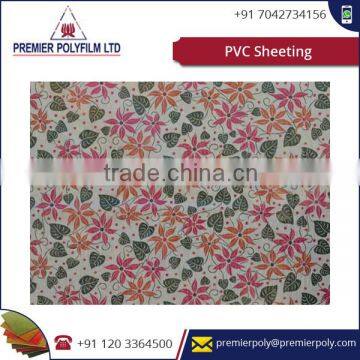 Floral Pattern Decorative PVC Sheet Available from Verified Supplier