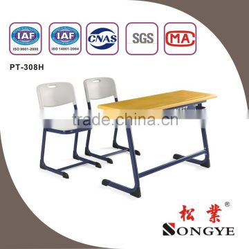 (Furniture)Werzalit mould board school desk ,2 seater of school furniture