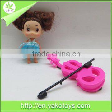 Cute mini doll set with violin for children