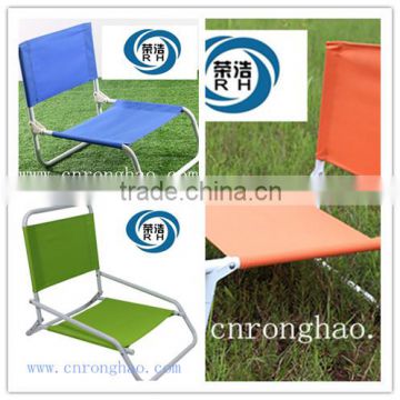 orange folding chair with carry bag