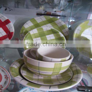 Handpainted stoneware tableware dinner sets