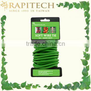 5M Garden Green Heavy Duty Soft Twist Tie