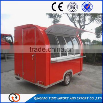 fast food mobile kitchen trailer/ mobile food cart with wheels