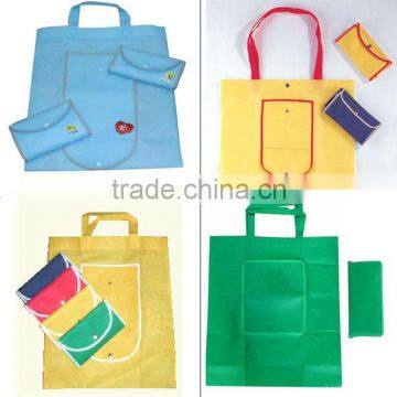 2013 hot sales green pp non woven foldable bag for shopping