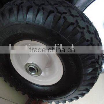 10 Inch Inflatable Pneumatic Rubber Wheel 4.10/3.50-4 photo-4
