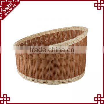 Handcraft decoration rattan bakery store or supermarket using bread display stand