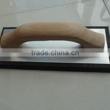 Wooden handle aluminum foam sponge plastering trowel