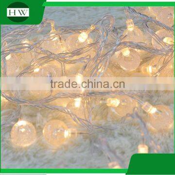 50 LED Warm White Fairy Christmas Wedding Decoration Party Battery Led Crystal Magic Ball Light photo-4