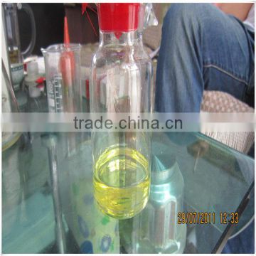 High tech waste engine oil refinery distillation plant getting yellow color oil