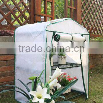 mini grow bag flower house balcony garden greenhouse 2 tier with double cover