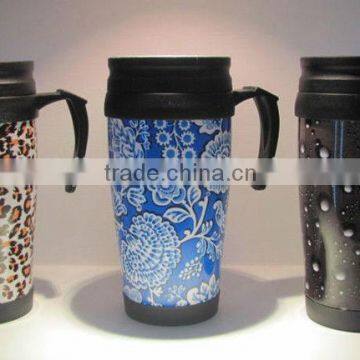 fashional double wall plastic tumbler, plastic decorative tumblers