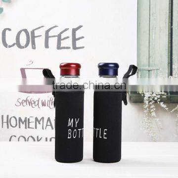 Factory price High quality My bottle glass tea infuser bottle/Tea filter water bottle/fruit juice glass bottle/water bottle