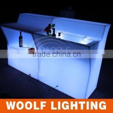 Modern Plastic Wine Cooler Insert LED Liquid Bar Table