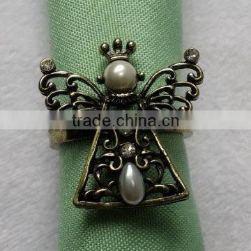 cheap angel napkin ring for christmas in stock