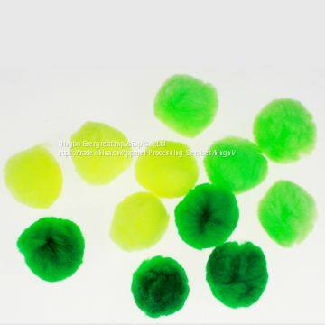 Green DIY Polypropylene Pompom