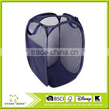 Foldable Pop-Up Mesh Hamper Collapsible Laundry Basket photo-2