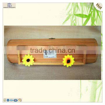 Unique Design Base Supported Cylindrical Round Wine Box photo-4