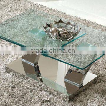 C142 Modern Design Tempered Glass Hot Sale Coffee Table photo-3