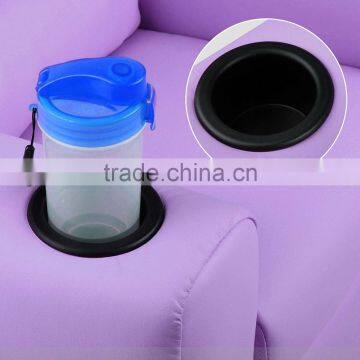Kids Lavender Padded PU Leather Recliner Chair photo-6