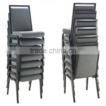 factory directsale quality square back stacking steel banqueting chairs LQ-A909