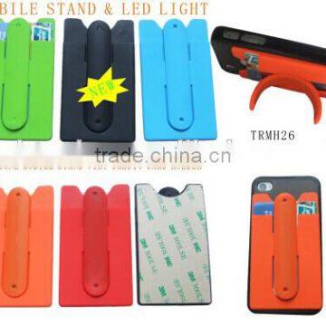 Silicon Multi-function Mobile Phone & Name Card Holder/Mobile Phone Holder With Card Slot photo-5