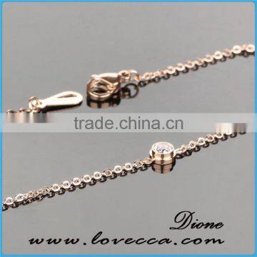 Trending Simple Rose Gold 316L Surgicial Stainless Steel Chain Anklet photo-3
