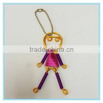 Wholesale Good Quality Handmade Beautiful Couples Sexy Girl and Boy Metal Pendant Key Chains photo-4