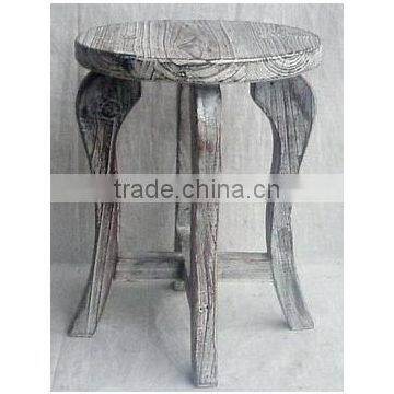 wooden garden stool