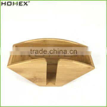 Bamboo Coffee Filter Paper Holder Napkin Holder Homex-BSCI Factory photo-2