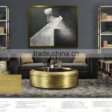 Customized New Design Framed Wall Painting With Gold Leaf photo-4