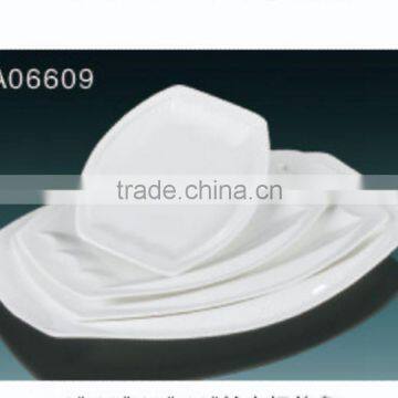 2014 Hot Sale White Ceramic Retangle Plate